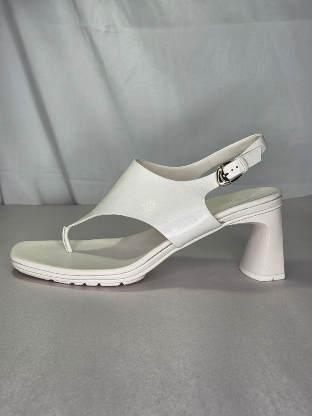 Naturalizer Navi Square Toe Dress Sandals - Warm White - Picture 3 of 11